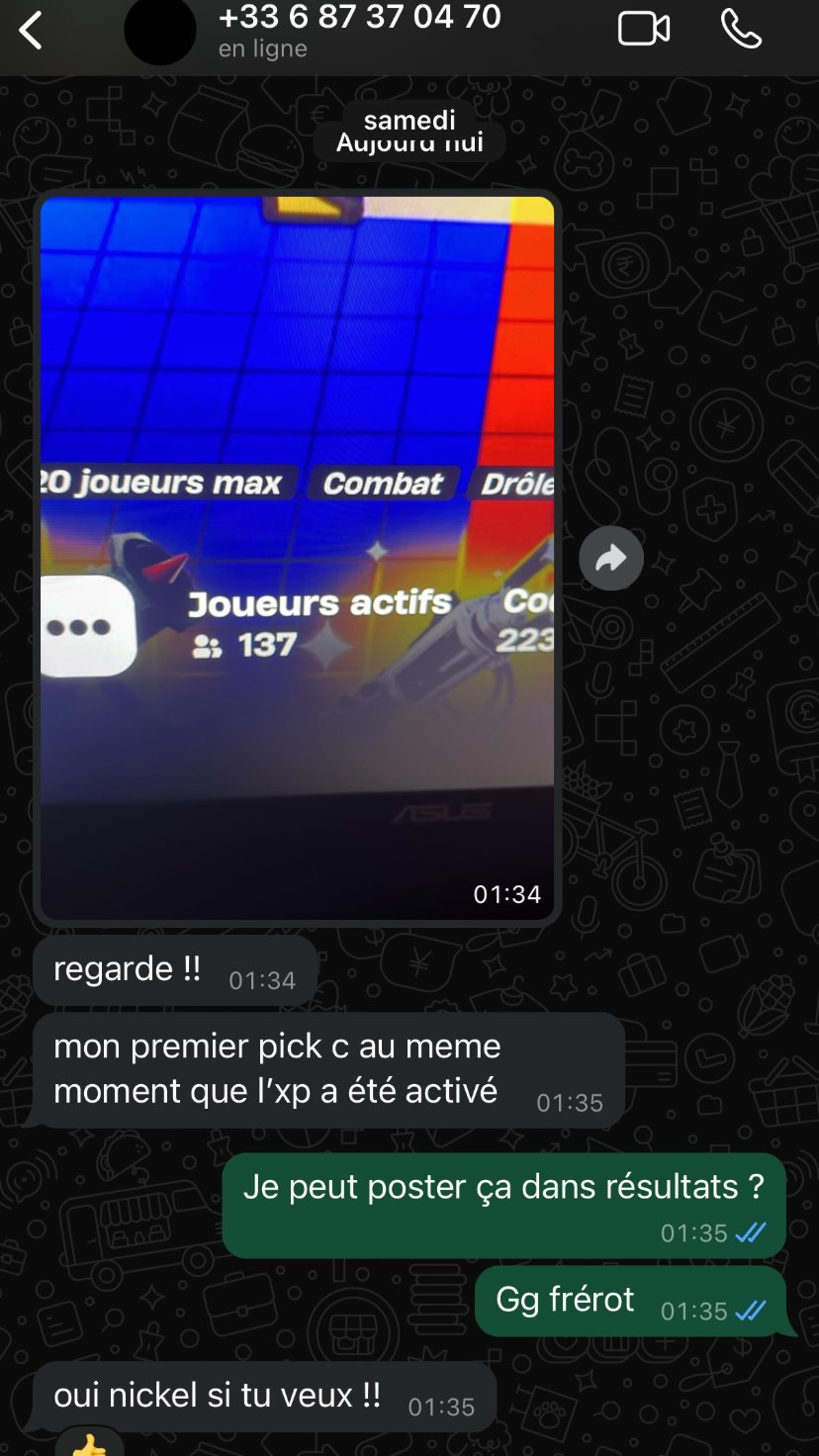 Résultat membre